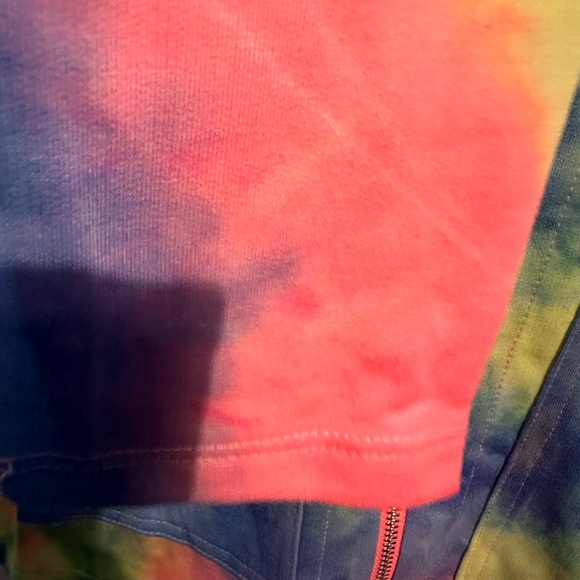 Rose Velvet Pastel Tie-Dye Top in Yellow, Pink & Blue - Picture 6 of 9